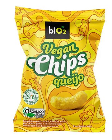 VEGAN CHIPS SABOR QUEIJO ORG 40g BIO2