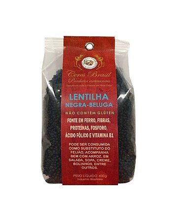 LENTILHA NEGRA BELUGA 400g CERES BRASIL