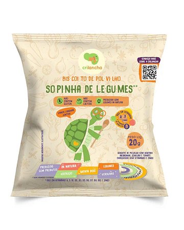 BISCOITO DE POLVILHO SOPINHA DE LEGUMES 20g CRILANCHA