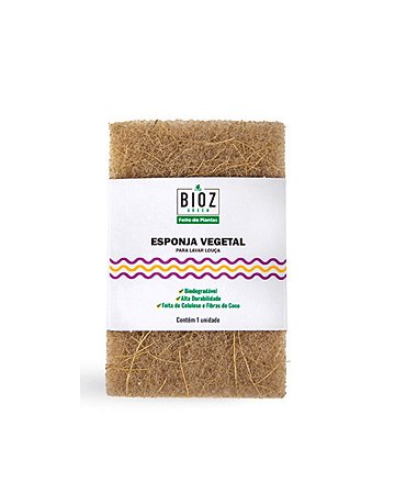 ESPONJA DE COCO BIODEGRADAVEL 1 und BIOZ GREEN