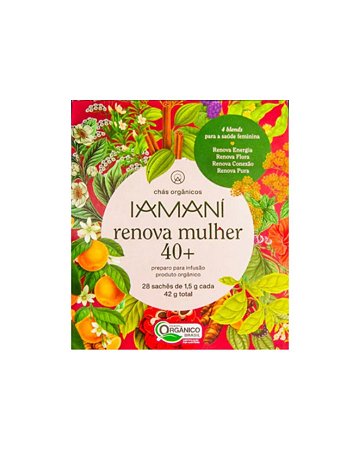 CHA RENOVA MULHER ORG 28 saches IAMANI