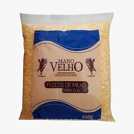 FLOCOS DE MILHO PARA CUSCUZ 500g MANO VELHO