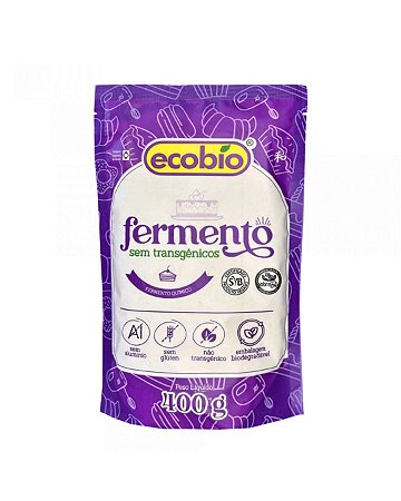 FERMENTO NAO TRANSGENICO PARA BOLO 400g ECOBIO