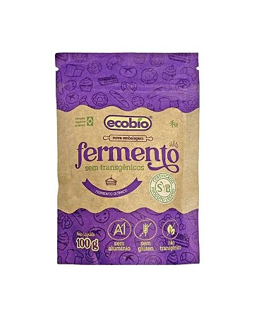 FERMENTO PARA BOLO 100g ECOBIO