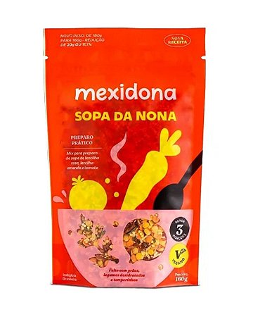 SOPA DA NONA LENTILHA/TOMATE/ PAICO 160g MEXIDONA