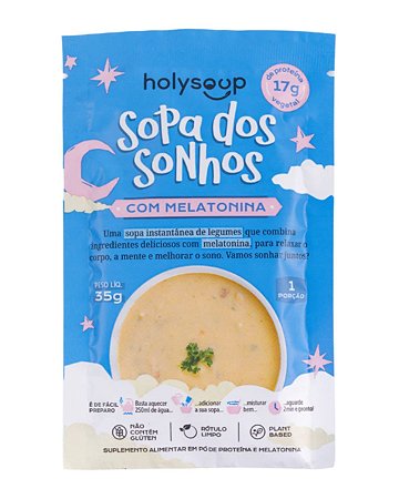 SOPA DOS SONHOS C/ MELATONINA 35g  HOLYSOUP