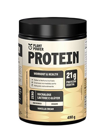 PROTEINA VEGETAL SABOR BAUNILHA 490g PLANT POWER