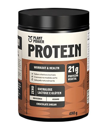 PROTEINA VEGETAL SABOR CHOCOLATE  490g PLANT POWER