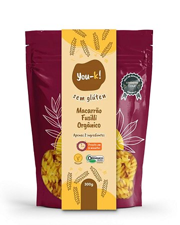 MACARRAO FUSILLI ORGANICO 300g YOU KA