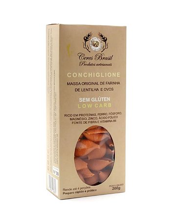 MASSA CONCHIGLIONE DE LENTILHA 200g CERES BRASIL