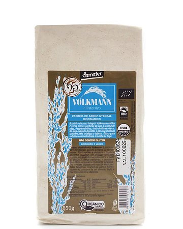 FARINHA DE ARROZ INTEGRAL  850g VOLKMANN