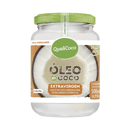 OLEO DE COCO EXTRA VIRGEM 500ml QUALICOCO