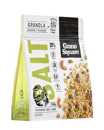 GRANOLA SALT PISTACHE COM LIMAO 200g GRANO SQUARE