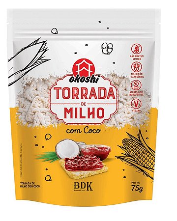 TORRADA DE MILHO COM COCO VEG 75g OKOSHI