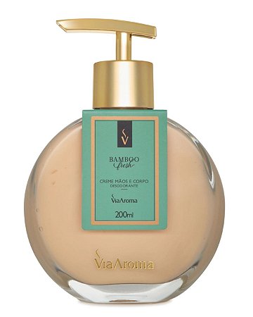 HIDRATANTE  MAOS E CORPO  BAMBOO FRESH 200ml VIA AROMA