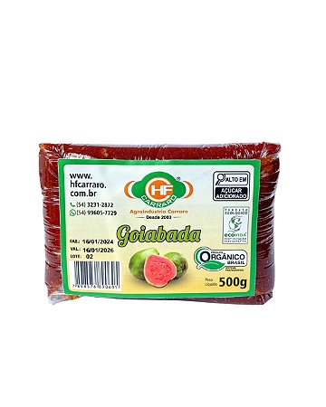 GOIABADA ORG 500g HFC