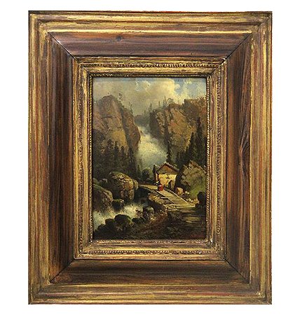 Quadro Europeu | Paisagem com Cachoeira