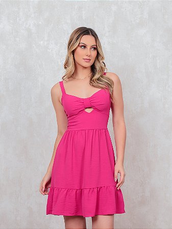 Vestido curto bojo Lástex Duna