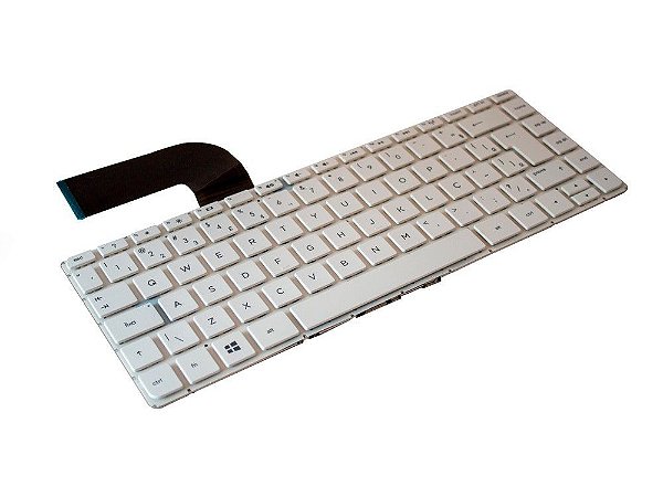 Teclado Notebook HP14V060 Branco Sem Frame BR - TC101033P