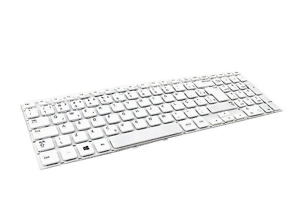 Teclado Notebook - Samsung Np270e5u S/ Base- Branco Br