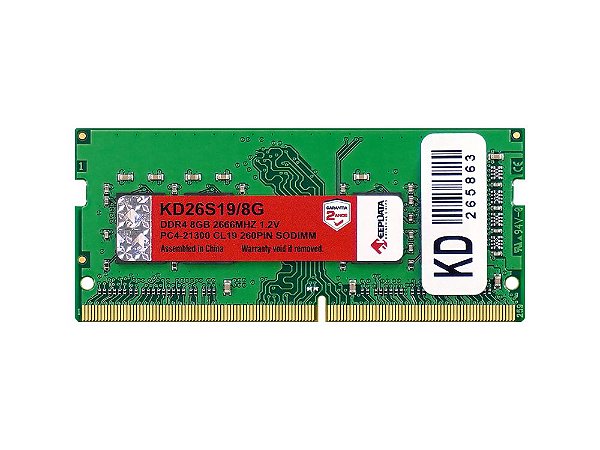 MEMORIA NOTE 8GB DDR4 2666MHZ 1.2V KEEPDATA