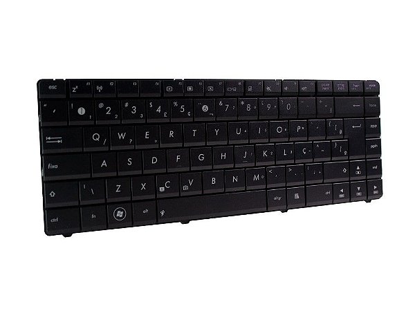 Teclado Notebook - Asus K43u - Preto Ver.1 C/ Fixador