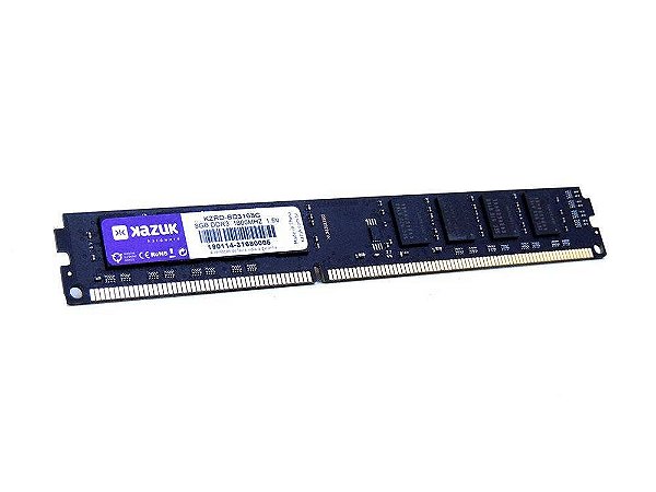 Memória Desktop Kazuk 8gb 1600 Mhz Ddr3 Ram - Kzrd-bd3168g