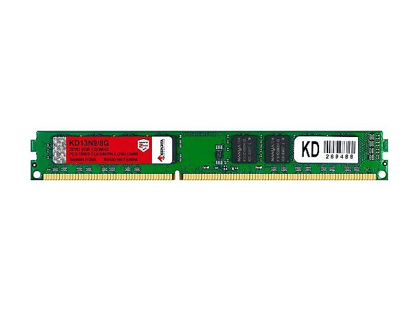 Memoria P/ Desktop Ddr3 8gb 1333mhz Keepdata 1.5v KD13N9/8G