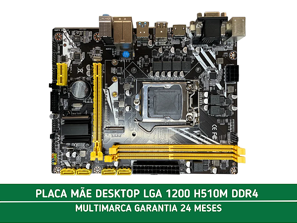 PLACA MÃE DESKTOP LGA 1200 H510M DDR4 - Kazuk - SSDs, Telas