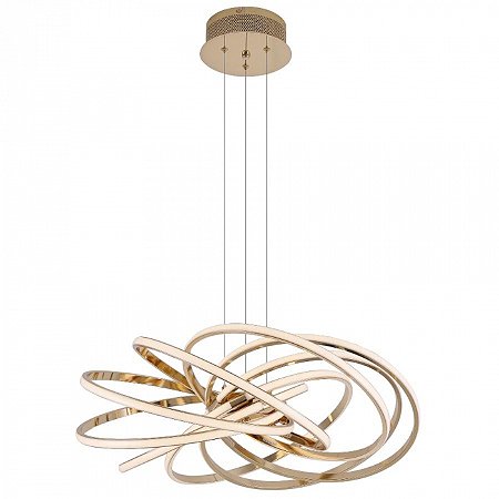 Pendente Moderno Dourado Led 3500k