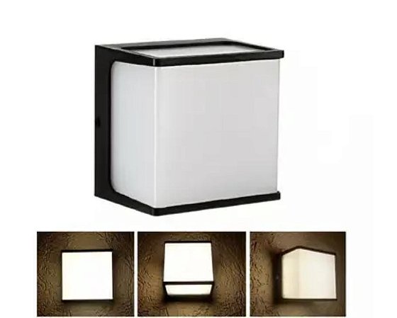 Arandela New Home Preta 8w 3000k