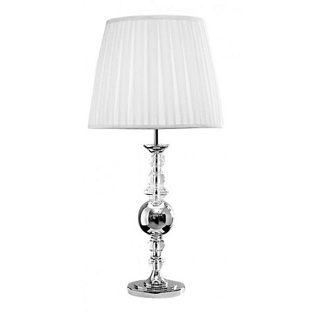 Abajur Classic Dourado e Transparente 85x40cm