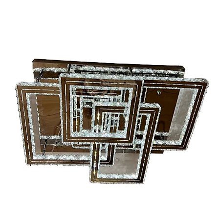 Plafon Cristal 80x80 Cromado