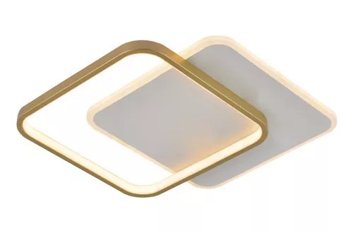 Plafon Led Dourado 40X40CM 58W 3000K