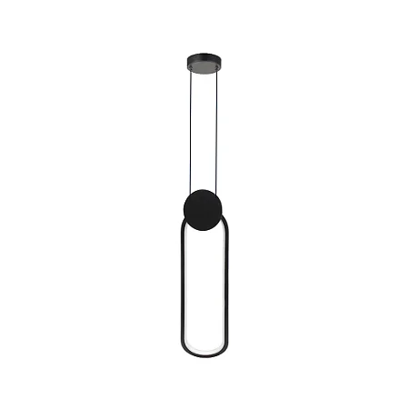 Pendente Oval Led 13W Preto