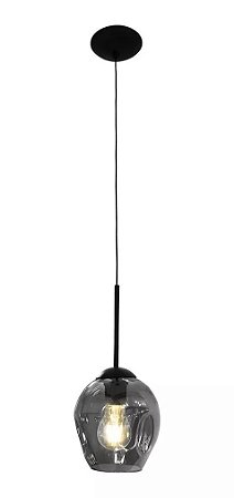 Pendente Ravelo Vidro Fume 1XE27