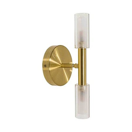 Arandela Caiena Dourada e Branco 2XG9 3000K
