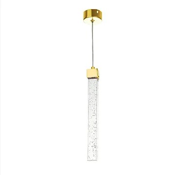 Luminária Pendente Dourado Led Tricolor Bivolt  40cm