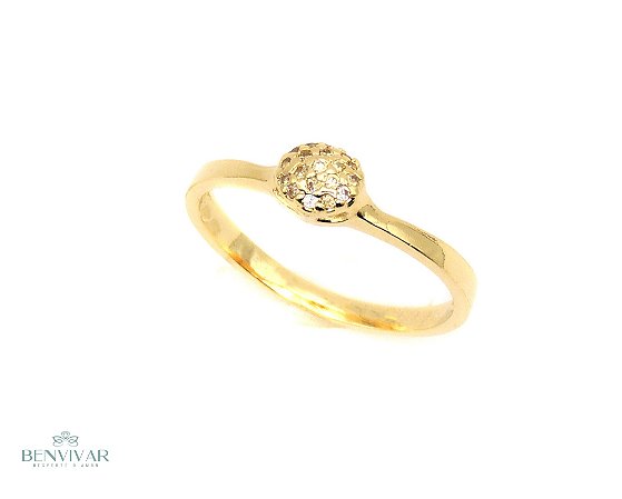 Anel Chuveirinho - Banhado a Ouro 18k