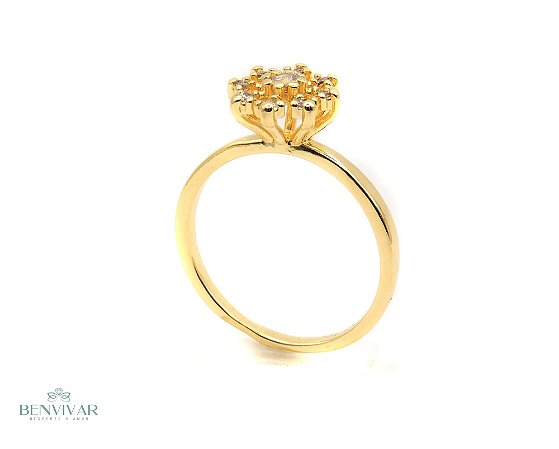 Anel Chuveirinho - Banhado a Ouro 18k