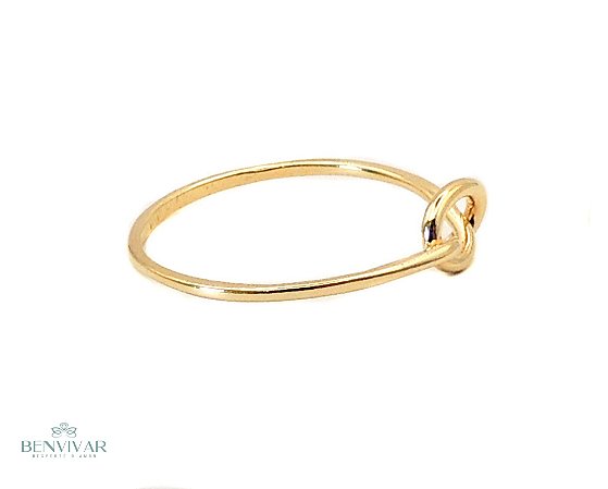 Anel nó - Banhado a Ouro 18k