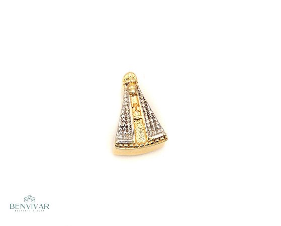 Berloque Nossa Senhora - Banhado Ouro 18k