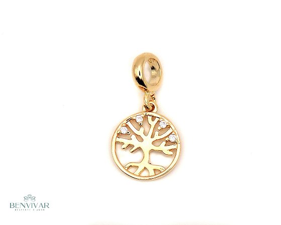 Berloque Arvore da Vida - Banhado Ouro 18k