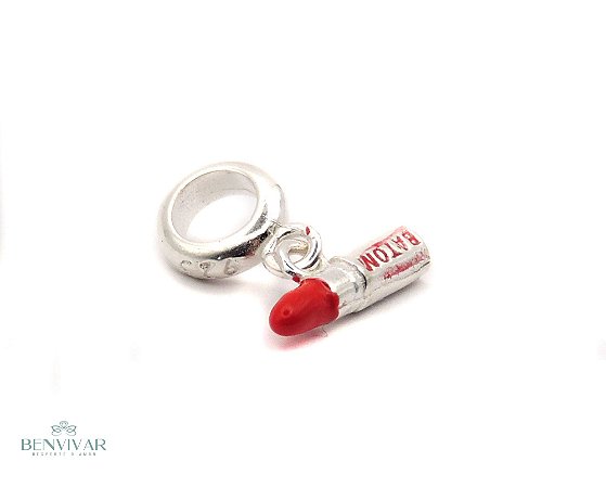 Berloque Batom Prata 925