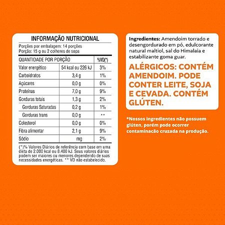 Pasta De Amendoim em Pó Tradicional 210g - Better PB - Boon Suplementos