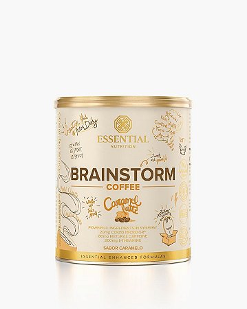 Brainstorm Coffee Caramel Latte Lata 274g - Essential Nutrition
