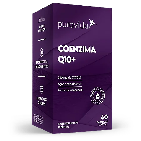 Coenzima Q10+ 200mg 60 Cápsulas - Pura Vida
