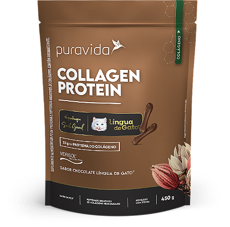 Colágeno Collagen Protein Língua de Gato 450g - Pura Vida