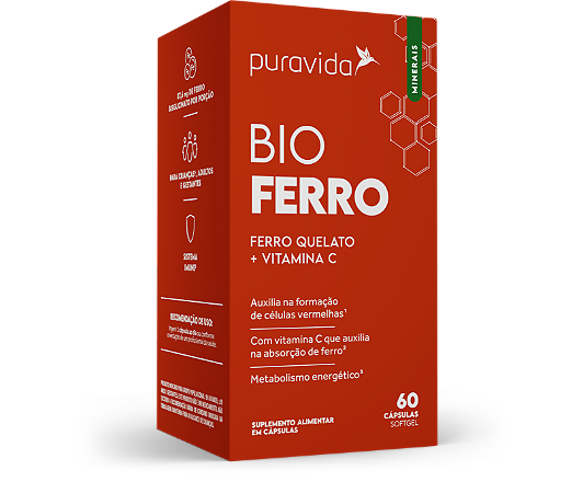 Bio Ferro 60 Cápsulas - Pura Vida