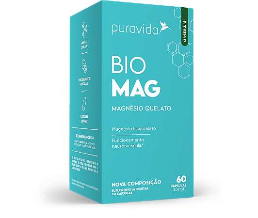 Bio Magnésio 60 Cápsulas - Pura Vida